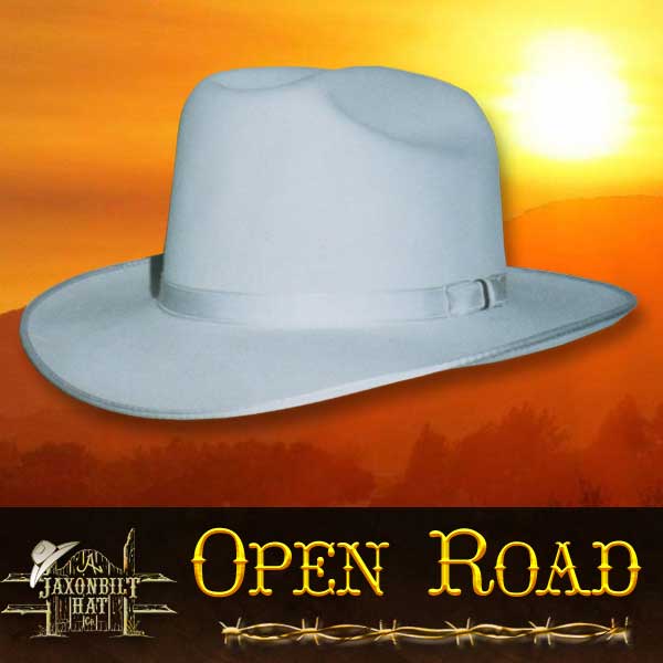 fur felt hats, open road hat