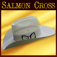 CUSTOM ORDER Salmon Cross Hats